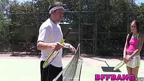 Outdoor Pussy Drilling With Two Adorable Naughty Teens 18+?