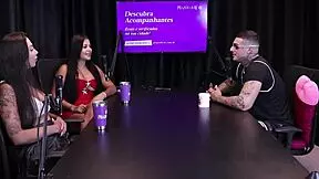 kylian cria embraces transsexual scene with seven men, proving professionalism in sheer red.