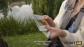 hunt4k hunter found a young 18+ and tight pussy in the park, fucked her roughly afterwards