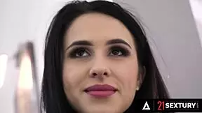 Gorgeous Petite Alyssa Bounty Uses Wet Pussy To Make Cock Cum On Pretty Feet