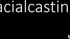 Beauty gets cumcovered after sucking a big cock in pov interview casting