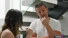 Locksmith unlocks virgin teen Chanel Camryn's chastity belt for rough fucking!