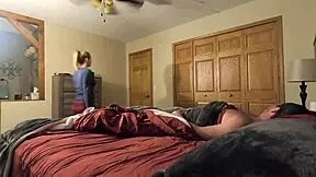 stepdaughter cant sleep and visits her stepdaddy in bed