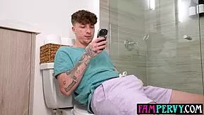 big ass stripper stepsis cathces and punishes spying perv stepbro