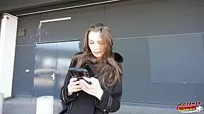 German scout - anal fisting and fuck at real casting with skinny saggy tits girl emma scarlett