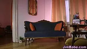 british babe rides oldy in hardcore action