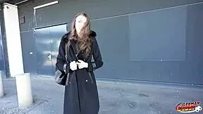 German scout - anal fisting and fuck at real casting with skinny saggy tits girl emma scarlett