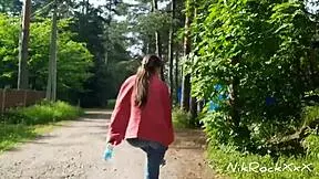 evelina darling cocky bitch who shows tits in public and sucks dick in dangerous zones