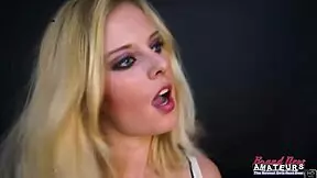 petite blonde coed mya sucks a hard cock and gets her pussy deeply fucked