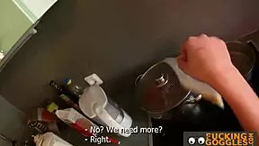 gorgeous petite russian brunette with blowjob and cumshot