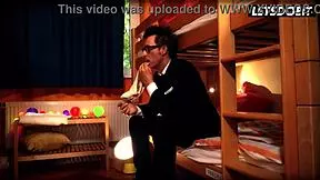 Pervert businessman fucks young 18+ hostel roommate featuring barbara bieber & conny dachs 😏