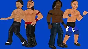 False Hood Featuring Nico Moron In Intense Wrestling Match With Food And Hood Elements