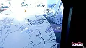 tattooed brunette raven lane sucks hard cock then gets pussy fucked