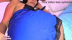 I waited for my stepdad to leave so I could fuck his girlfriend in his bed