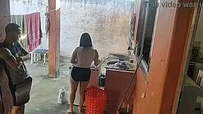 Maid Sucks Erect Cock After Wife Leaves