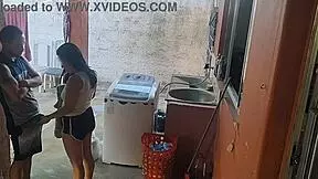 Maid Sucks Erect Cock After Wife Leaves