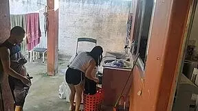 Maid Sucks Erect Cock After Wife Leaves