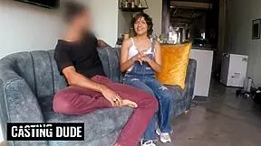 I can't fit this big cock in my mouth, petite latina