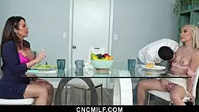 freeusing my stepmom nina dolci and stepsister jazmin luv in a wild cncmilf threesome