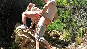 Slut found outside the house gets fucked hard