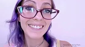 Purple-haired dream fucked at modeling audition