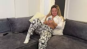 Karen Sleent Catches Stepbrother Pipeboy Watching Her Masturbate And Rides His Huge Cock Like Crazy