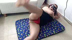 milf latina asks stepson to record her big workout, rewards him at the end
