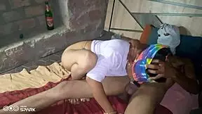 Young Indian Bhabhi and Devar Engage in First Time Anal Sex in Bedroom