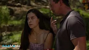 Petite Abbie Maley and Pierce Paris Fuck Like No One Is Watching Out in Nature