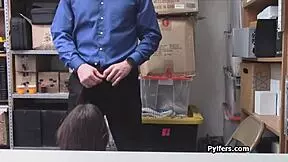 beautiful tattooed brunette caught in office action 😏