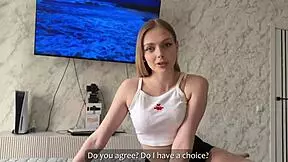 playing cards with friend leads to hard sex and cum in mouth 😏