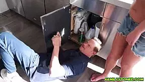 richie rides summer day on his massive cock