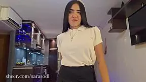 My stepdaughter's late from classmates, so she pays with sex punishment 😏