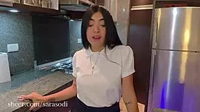 My stepdaughter's late from classmates, so she pays with sex punishment 😏