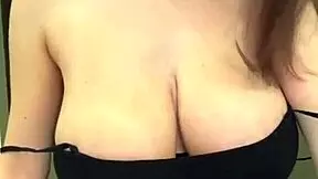 Stepmother licks her nipples