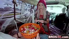Red riding hoe ditches costume for rough wolf ride