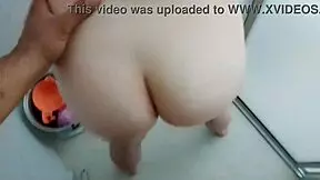 Latina asks boyfriend to shower, ass cheeks clapped in steamy encounter