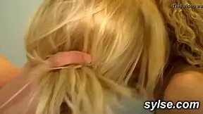 lesbian teen with milfs toys and strapon amateur compilation