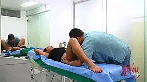 The venezuelan patient fucks her doctor in the hospital and cums inside