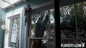 Petite blonde teen model braylin bailey poses nude for playboy