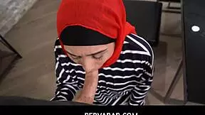 Horny stepson teaches stepmom Lilly Hall blowjob skills