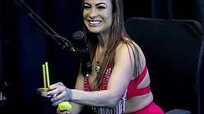 Teen brunette in lingerie explores group fetishes with milf and black couple in outdoor public setting