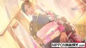 japanese geisha gets tied up and played with by horny guys 😈