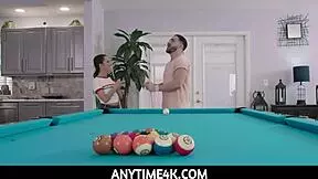 teen freya von doom gets used on the pool table in pov