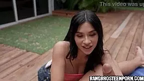 Cute teen craves stepdad's big cock 😍