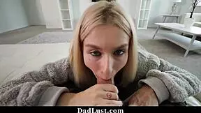 stepdaughter finds a way to make her daddy buy her expensive gifts - dadlust 😏