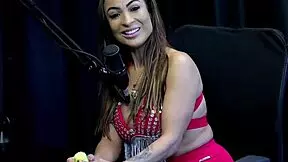 Teen brunette in lingerie explores group fetishes with milf and black couple in outdoor public setting