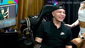 ruan dives into bianca demarchi's pussy on podcast