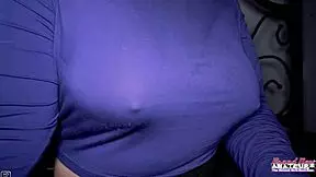 busty blonde annie archer performs in doggystyle position