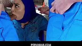 Pervarab - Hot Muslim Chick Maya Bijou Gets Double Cumcockted